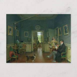 Postal Interior de un comedor, 1816