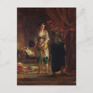 Postal Interior de un harem en Orán, c.1847