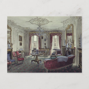 Postal Interior de un salón