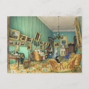 Postal Interior de un salón, 1847