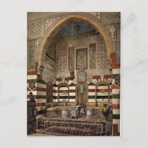 Postal Interior de una casa, Damasco, Tierra Santa, (es d