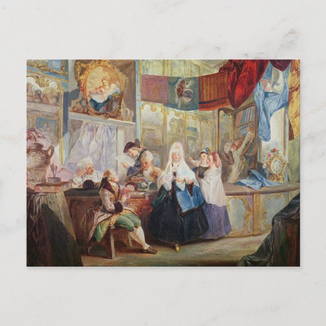 Postal Interior de una tienda (Anverso)