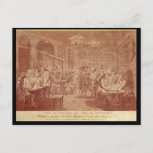 Postal Interior del Café Manouri, c.1775