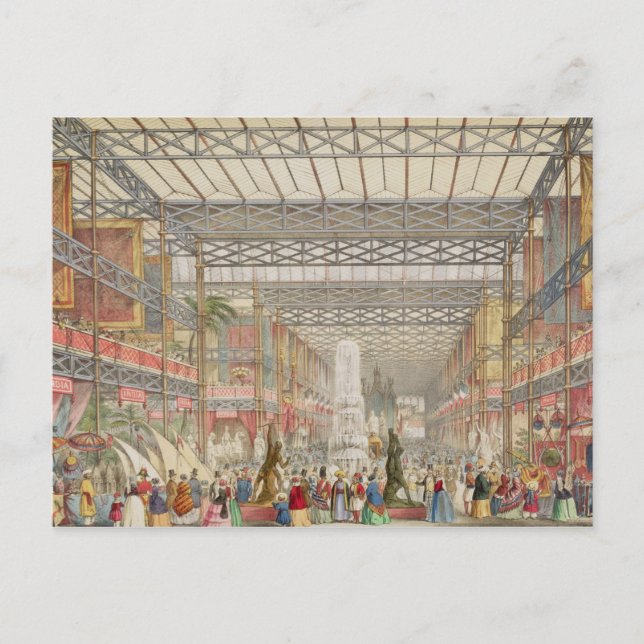Postal Interior del Crystal Palace, pub. por Stannard a (Anverso)