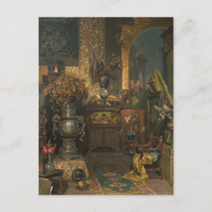 Postal Interior del estudio de Julius Victor Berg