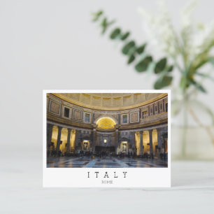 Postal Interior del Panteón, Roma, Italia