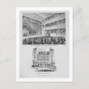 Postal Interior del Pequeño Teatro, Haymarket en Londo