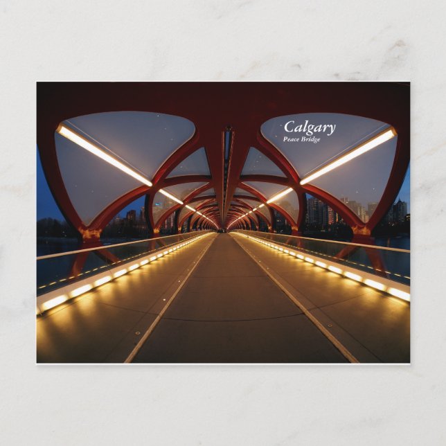 Postal interior del puente de paz (Anverso)