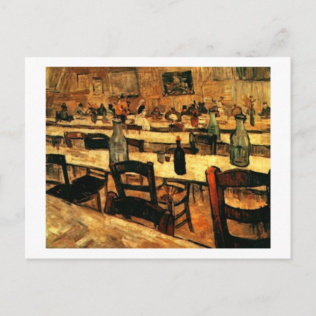 Postal Interior del restaurante en Arles, Vincent van Gog (Anverso)