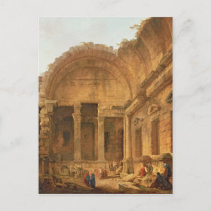 Postal Interior del Templo de Diana en Nimes, 1787
