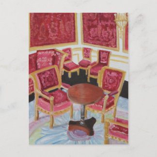 Postal Interior Rojo: Chateau de Fontainebleau