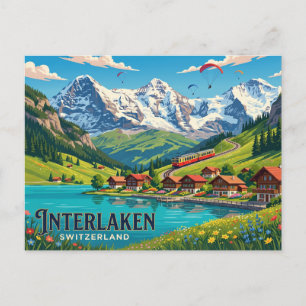 Postal Interlaken Suiza