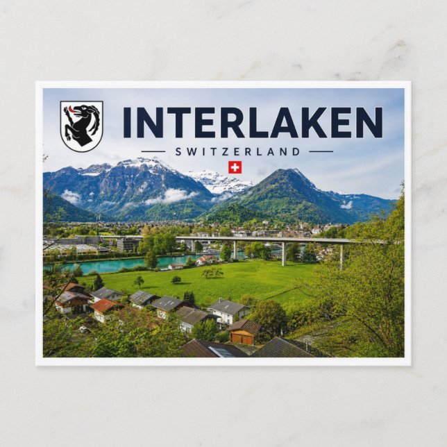 Postal Interlaken - Suiza (Anverso)