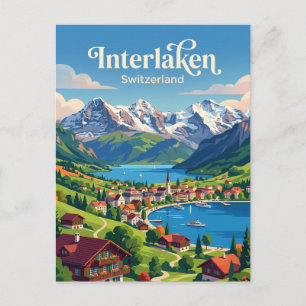 Postal Interlaken Suiza