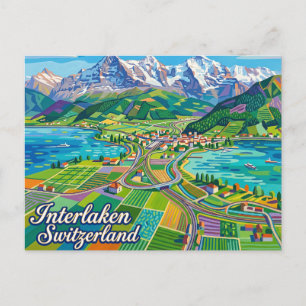 Postal Interlaken Suiza