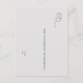 Postal Interlocking Rings- Minimalist Witness Card