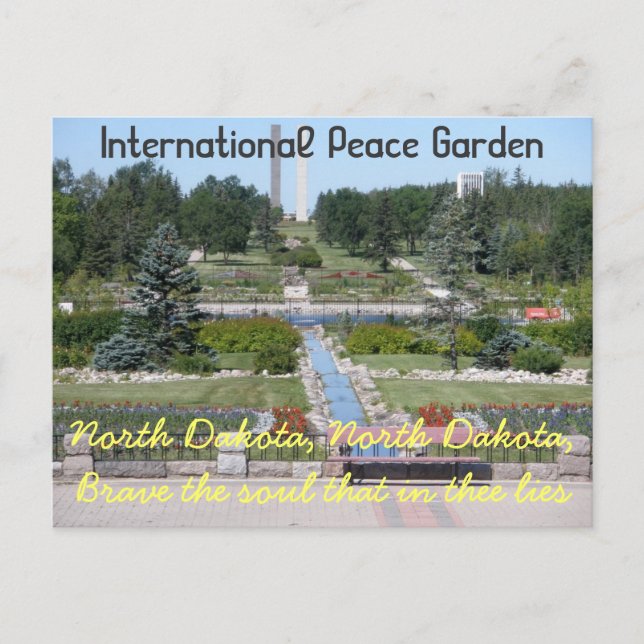 Postal internacional de Dakota del Norte del (Anverso)