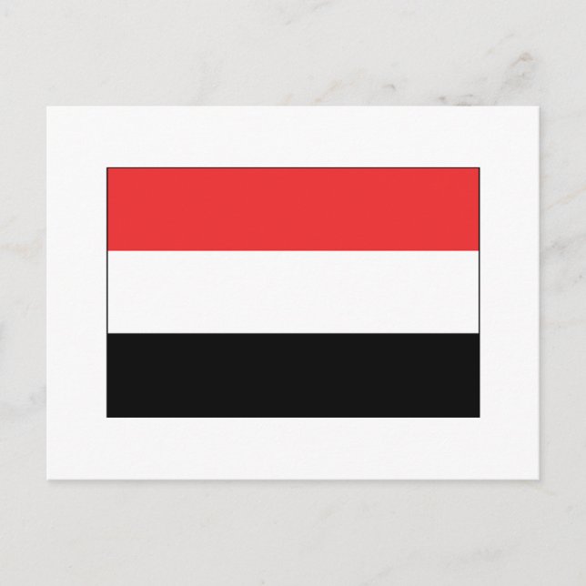 Postal Internacional FLAG de Yemen (Anverso)