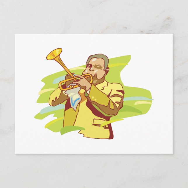 Postal intérprete de soul de jazz (Anverso)
