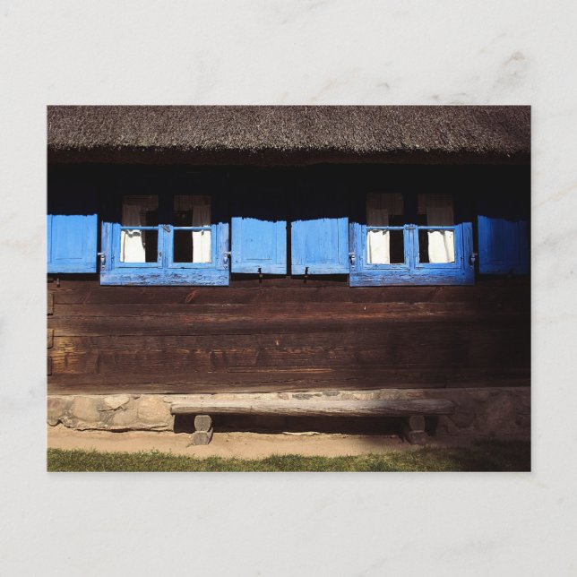 Postal Interruptores de ventanas azules - Postcard (Anverso)