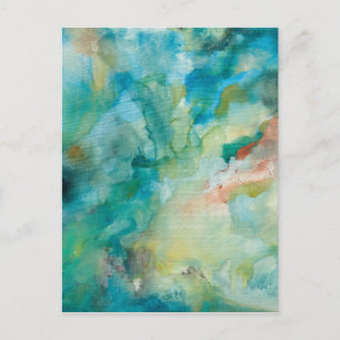 Postal Interstelar   Cielo azul Verde azulado