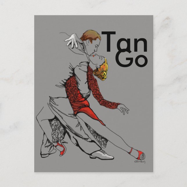Postal Intimidad del tango (Anverso)