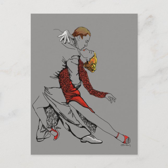Postal Intimidad del tango (Anverso)