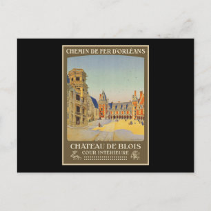 Postal intriga de Chateau de Blois Cour