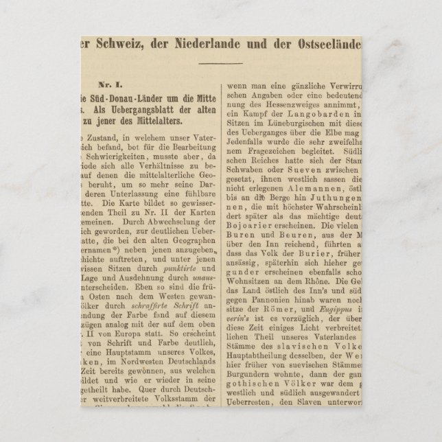Postal Introducción 1415 Tafel der Karte XII (Anverso)