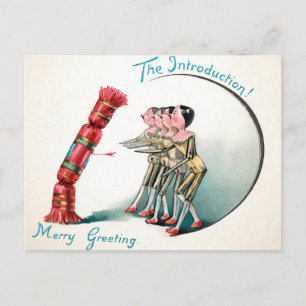 Postal Introducción a las muñecas victorianas de madera