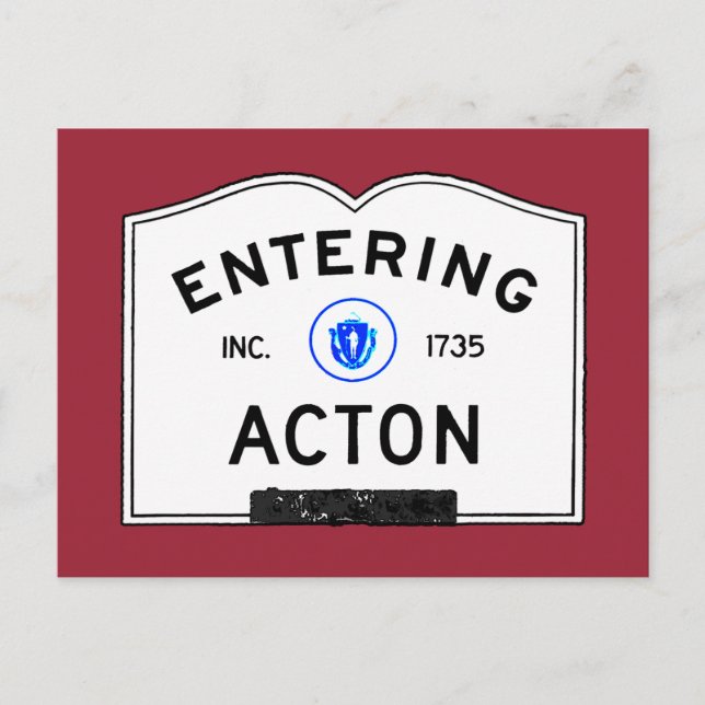 Postal Introducción de Acton (Anverso)