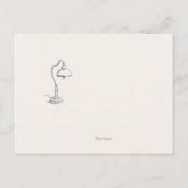 Postal Introvert Quiet Solitude Minimalist Art Postcard