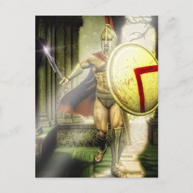 Postal intruso espartano (Anverso)