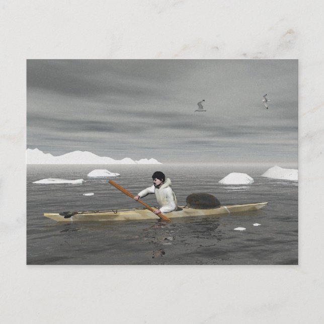 Postal Inuit Kayak (Anverso)