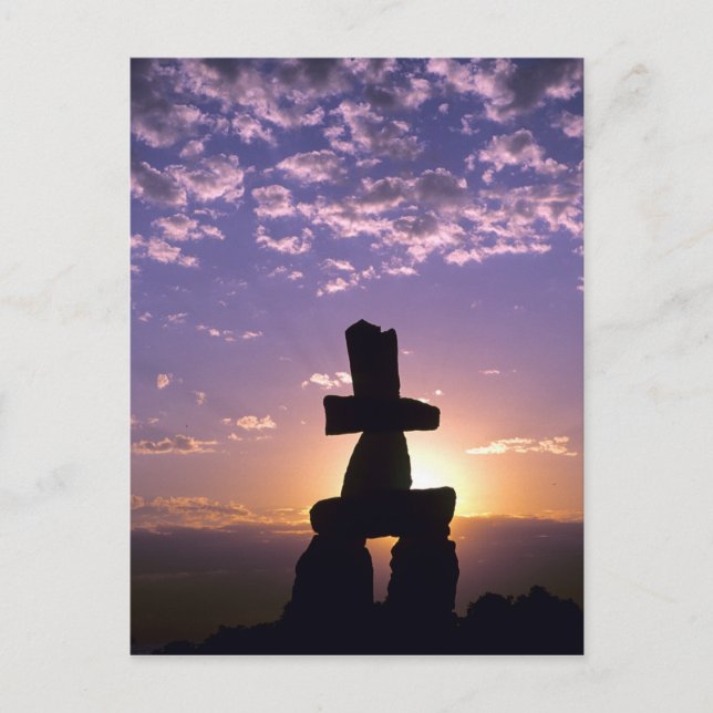 Postal Inukshuk Territorios del Noroeste, Canadá (Anverso)