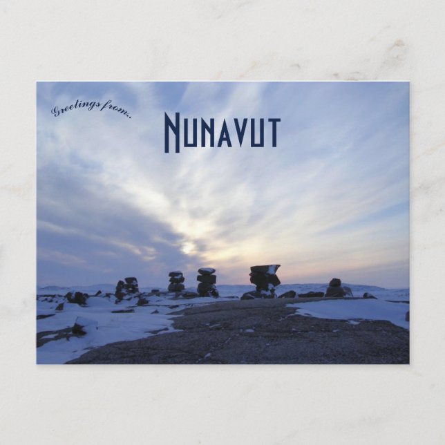 Postal Inuksugait en Kugaaruk Nunavut Canada (Anverso)