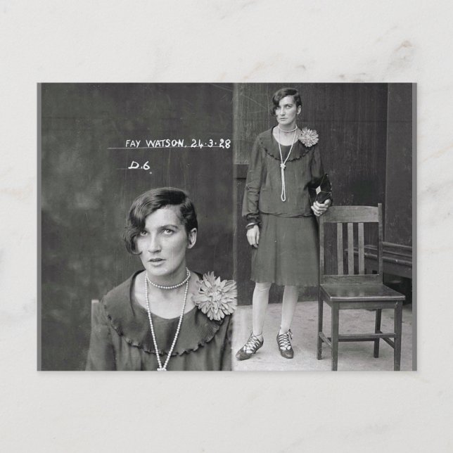 Postal Inusual publicación de foto de foto de asesinato c (Anverso)