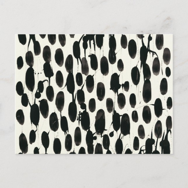 Postal Invariable I | Acuarela negra (Anverso)