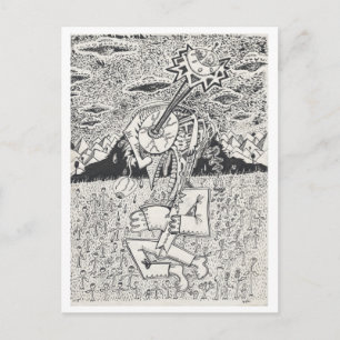 Postal Invasión alienígena, o, La siembra, por Brian Bens