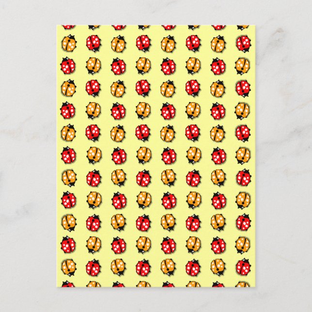 Postal Invasión de mariquitas (Anverso)