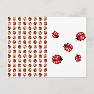 Postal Invasión de mariquitas