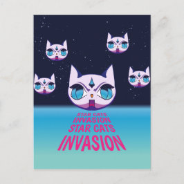 Postal Invasión de Star Cats