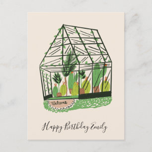 Postal Invernadero de amantes de las plantas lindas