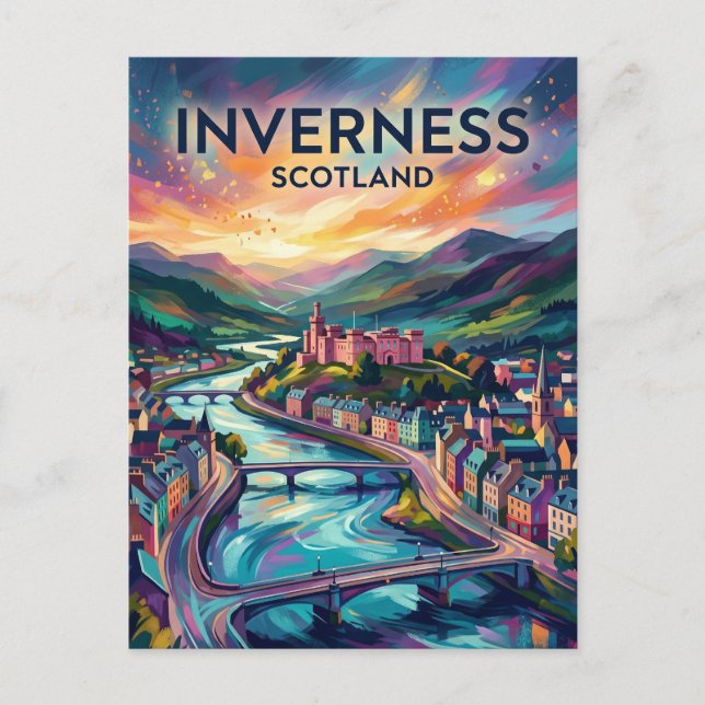 Postal Inverness Escocia (Anverso)