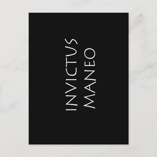 Postal Invictus maneo (Anverso)