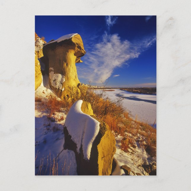 Postal Invierno a lo largo del río Misuri cerca (Anverso)