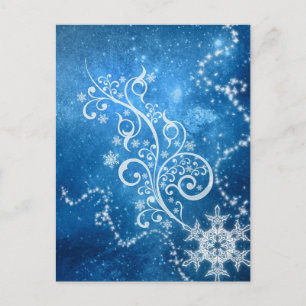 Postal Invierno Azul