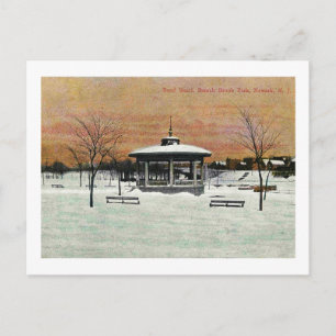 Postal Invierno, Branch Brook Park, Newark NJ 1908 Vintag