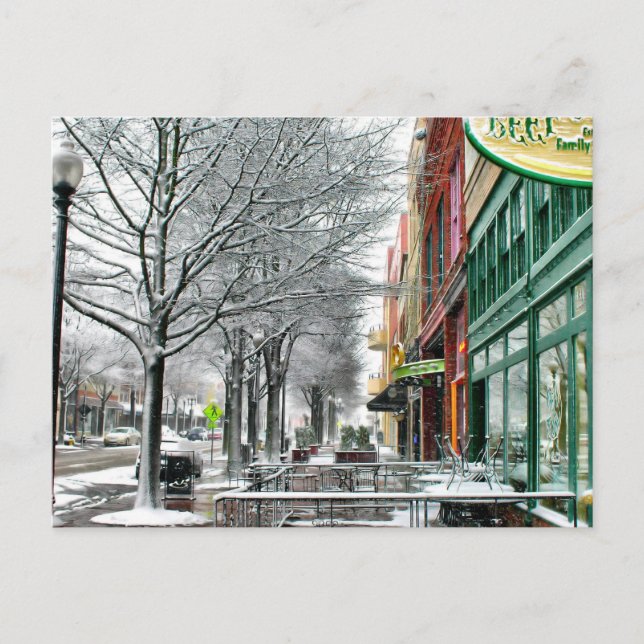 Postal Invierno céntrico (Anverso)