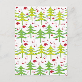 Postal Invierno de Árbol de Navidad